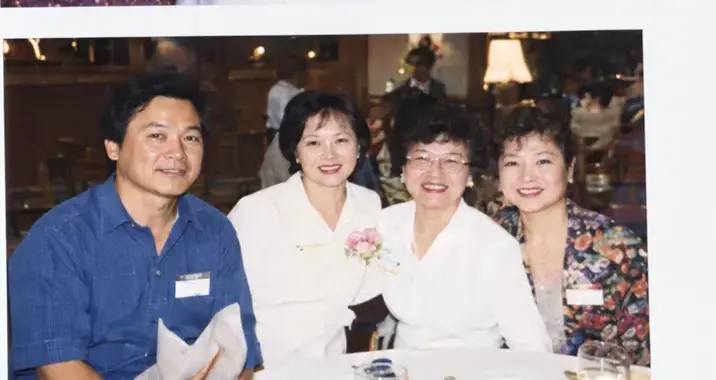 Students and family members at a celebration