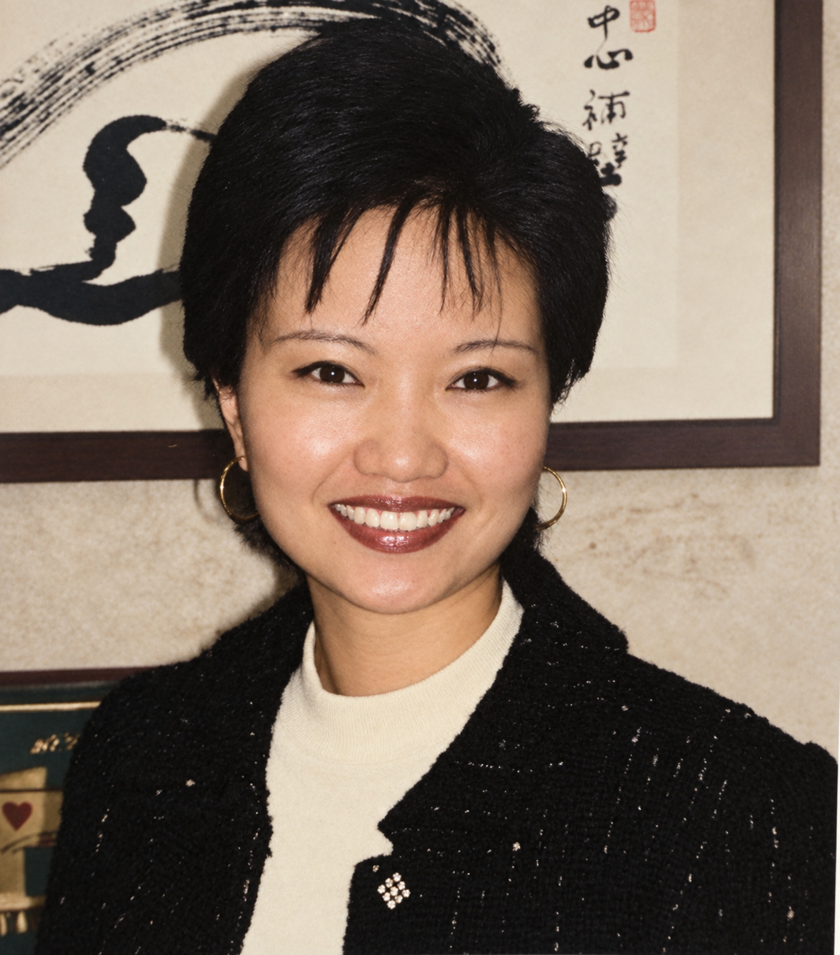 Historical colorized portrait of Daly Chin