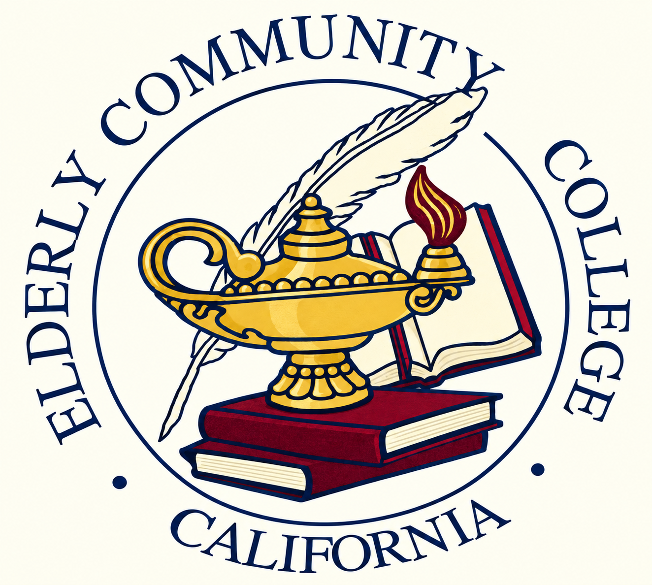 Elderly Community College California emblem